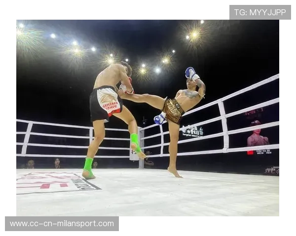 恩加努一记重拳将对手击倒在地